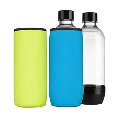Imagen de kwmobile Funda Compatible con Botellas Soda Stream Duo/Terra 2X enfriadores de Neopreno para Botella 615 ml Azul Claro/Amarillo