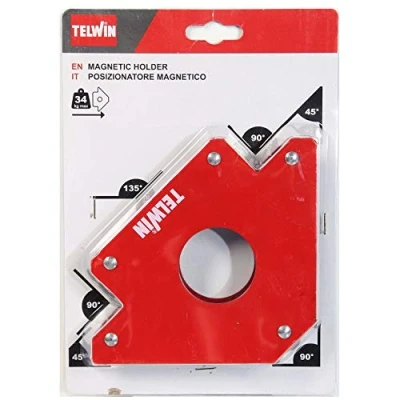 Imagen de TELWIN 804130 Escuadra Magnética para soldar, Imán de soldadura, Posicionador magnético 34 kg 1 pc