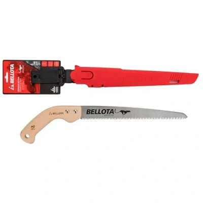 Imagen de Bellota 45MR12, Serrucho de poda Guepardo con hoja recta 12&quot;, dentado japonés y mango madera recto, Incluye funda