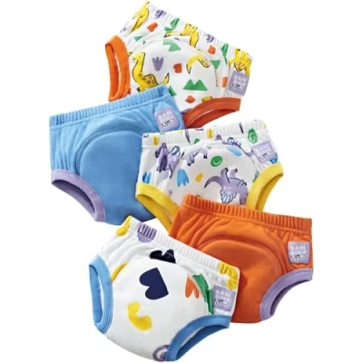Imagen de Bambino Mio, Revolucionarios Pañales de Aprendizaje Reutilizables, pack 5, Dinos valientes, 2 3 años