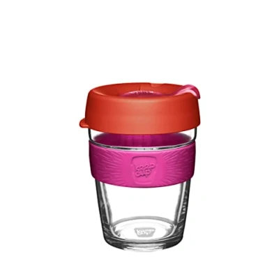 Imagen de KeepCup Taza de café reutilizable vidrio templado y a prueba salpicaduras, M 340 ml, Daybreak