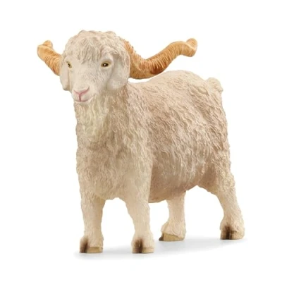 Imagen de Schleich 13970 Cabra de Angora, a partir 3 años, FARM WORLD figura, 5 x 9 7 cm