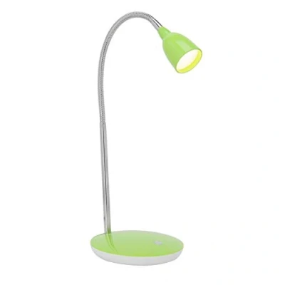 Imagen de BRILLIANT lámpara Anthony LED de mesa hierro/verde 1x 2.4W integrado, (200lm, 3000K) Escala a ++ E Con presostato en la base