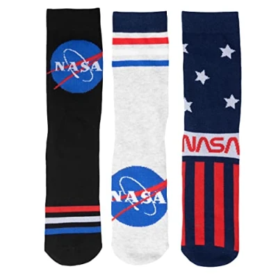 Imagen de United Labels NASA Calcetines para hombre (3 unidades), multicolor, 39 42