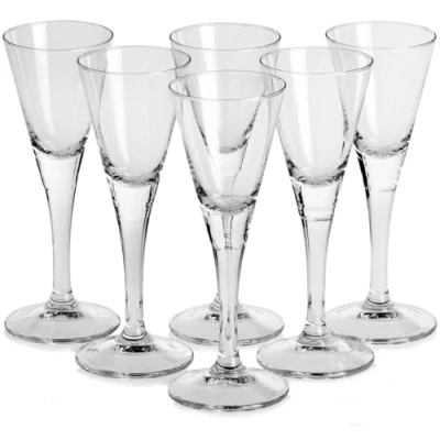 Imagen de AzaliaDesign Juego de 6 vasos licor para licor, ponche huevo, vodka, tequila, chupito, jerez