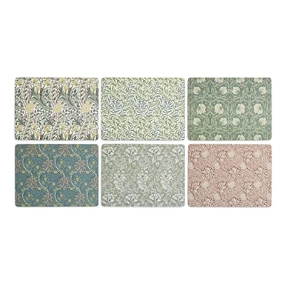 Imagen de Spode Morris &amp; Co (X0010569174) Manteles Individuales (6 Unidades), Multicolor