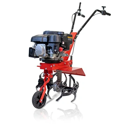 Imagen de SMASH TLG415 V20 Motoazada de Gasolina Motor 4 T 150 CC y 27,3 kg Peso. Grupos Fresa 27 cm Cada una. Ancho Trabajo 40 cm.