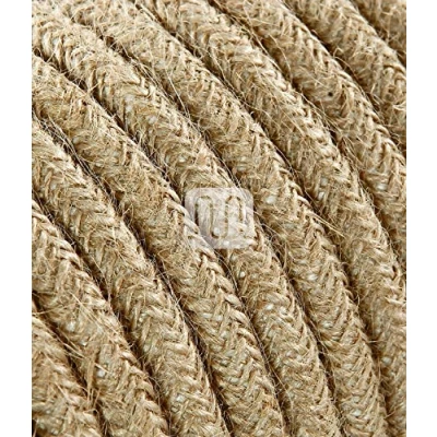 Imagen de Merlotti 20366 Cable eléctrico Redondo H03VV F, 2 x 0,75 mm², de Yute, 3 Metros