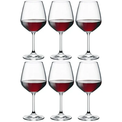 Imagen de Bormioli Rocco 5158553 Divino Juego de 6 Copas Cristal para Vino Tinto, 53 cl, 1 cm,
