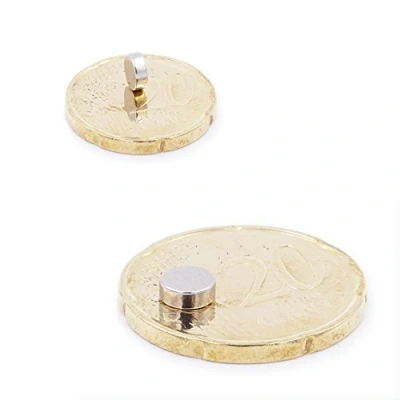 Imagen de Brudazon 25 Mini imanes Discos 5x2mm N52 Nivel más Fuerte Los de neodimio Ultra Fuertes Imán del Poder para la Toma Modelo, Foto, Pizarra Blanca Pequeño, Redondo y Extra