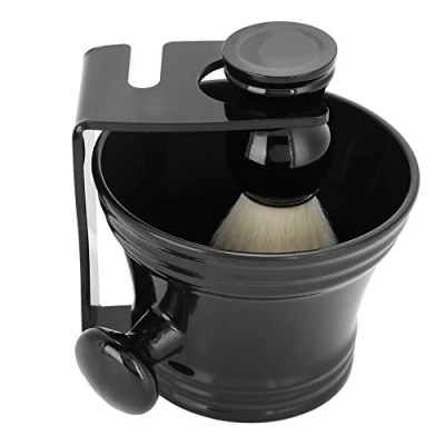 Imagen de Juego de Brochas Afeitar para Hombre, Afeitado 3 en 1, y Cuenco 1 con Soporte Brocha