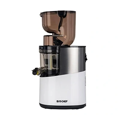 Imagen de BioChef Atlas Whole Slow Juicer Pro Extractor de zumos, 400 Watts, 40 RPM, licuadora en frío. Garantía por vida el motor. (Blanco)