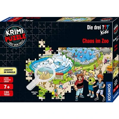 Imagen de Krimipuzzle ??? Kids 150 Teile / Chaos im Zoo: 1 Spieler oder Team