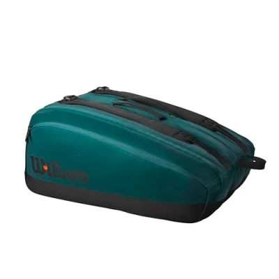 Imagen de Wilson Blade V9 Super Tour Bolsa para Raquetas de Tenis, Capacidad hasta 15 Raquetas, Color Verde y Negro, Holds up to Rackets,