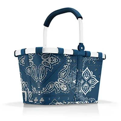Imagen de reisenthel carrybag bandana blue Cesta de la compra robusta con mucho espacio almacenamiento y práctico bolsillo interior Diseño elegante e impermeable