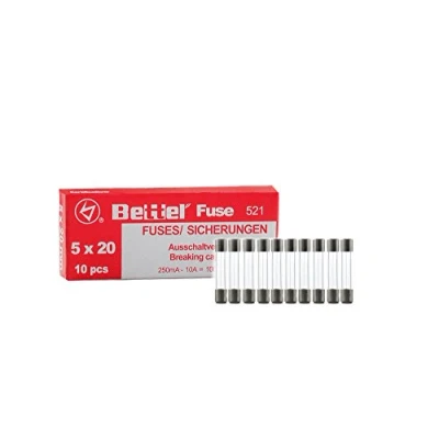 Imagen de fusible 4 A, 5 x 20 mm, 250 V, tipo 521, paquete de 10 unidades, G,