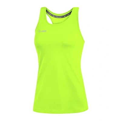 Imagen de JAKO Camiseta de Tirantes para Mujer Run 2.0, Mujer, Anchos, 6075, Verde neón, 34