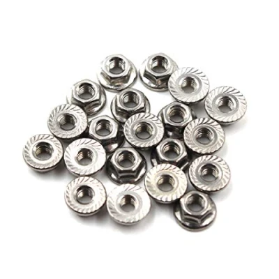 Imagen de M10 Tuerca de brida hexagonal acero inoxidable 304 (Paquete 20)