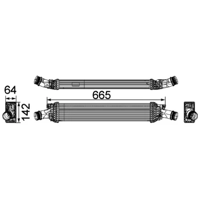 Imagen de MAHLE ORIGINAL CI 170 000P Intercooler AUDI: Q5, A4 B8 Avant, A5 Coupé, PORSCHE: Macan norauto, oscaro, mister auto