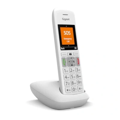 Imagen de Gigaset E390 INT., teléfono para Personas Mayores con Botones Grandes, Blanco