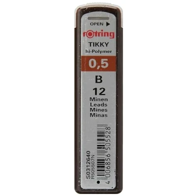 Imagen de minas para lápices rOtring 0,5 B
