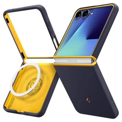 Imagen de Spigen Funda Nano Pop MagFit Compatible con Samsung Galaxy Z Flip 7 Blueberry Navy