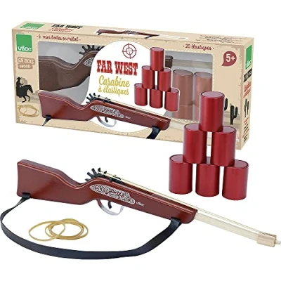 Imagen de VILAC Farwest Rubber Band Rifle Armas y proyectiles, Multicolor (9914)
