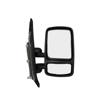 Imagen de espejo retrovisor Alkar 9265902 derecha manual con gran angular, brazo corto de espejo, convexo para vehíc. volante a la izquierda