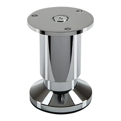 Imagen de SOTECH Pata de mueble TERRA altura 80 mm Cromo pulido regulable en hasta máx. 15 mm, carga 250 kg