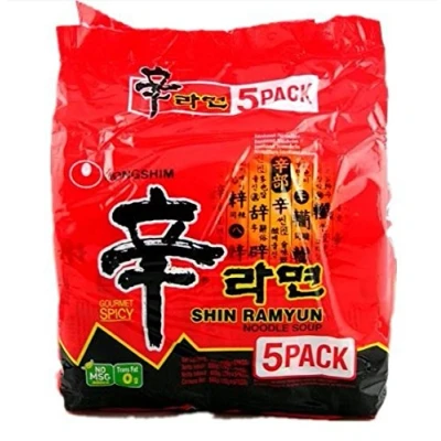 Imagen de Nong shim Shin Ramyun Fideos instantáneos picantes 5 paquetes