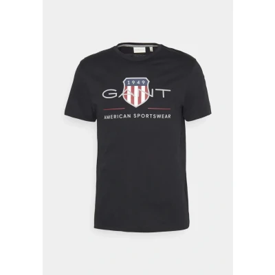 Imagen de GANT REG Archive Shield Camiseta estampada, Hombre, Talla: 3XL, Black