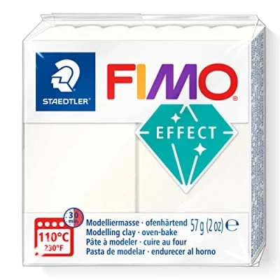 Imagen de STAEDTLER 8010 08 FIMO Effect Arcilla polimérica para modelar de secado al horno, color perla metálico (pastilla 57 g.)