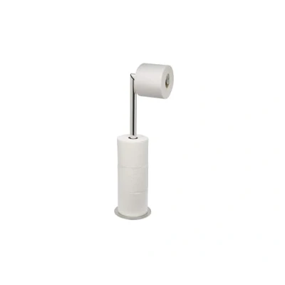 Imagen de Joseph EasyStore Luxe Portarrollos Papel Higiénico 2 en 1 de Pie, Acero Inoxidable Premium con Base Pesada, Soporte para hasta 4 Rollos