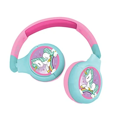 Imagen de Cascos Inalámbricos Bluetooth Confort Para Niños Unicornio Lexibook