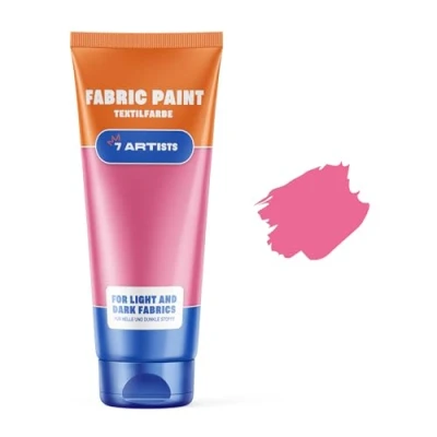Imagen de 7 Artists Pintura Textil Para Tela Rosa 60 ml Pinturas Telas Permanentes Ropa Permanente y Lavable De