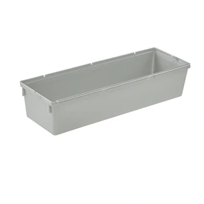 Imagen de keeeper Recipiente organizador, Combinable con otros recipientes, Plástico resistente (PP), 23 x 8 5 cm, Pepe, Plateado