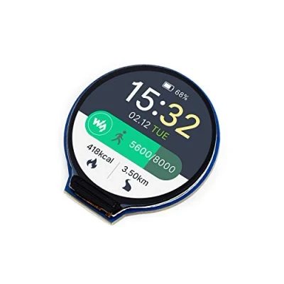 Imagen de Waveshare 1.28 Pulgadas Pantalla Redonda LCD para Arduino/Jetson Nano/Raspberry Pi / STM32, Monitor de IPS 240 x Colores 65K RGB, con SPI Bus, Controlador GC9A01 Integrado