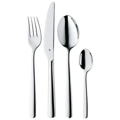 Imagen de WMF Boston Cromargan Cubertería, Acero Inoxidable, Acabado Pulido, 24 Piezas para 6 Comensales