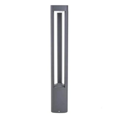 Imagen de Lucande Pirron bolardo luminoso LED, altura 80 cm, triangular, aluminio