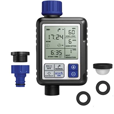 Imagen de Aqua Control C4110 Digital de Riego con Pantalla Panorámica Extremadamente Fácil, Programador Full Vision 2, Observa Toda la Información Programación a Vez, 1 Salida