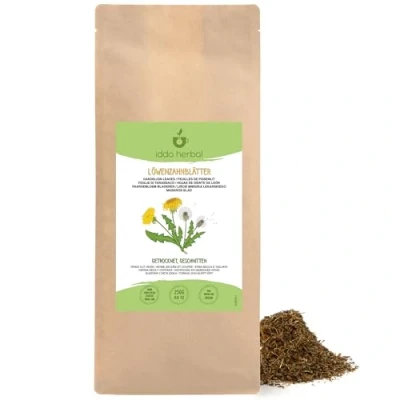 Imagen de Infusión de Diente León (250g), Té Suelto Hierbas León, Seco y Cortado, 100% Natural Puro Para Preparar e