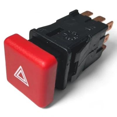 Imagen de Interruptor de botón advertencia luces socorro compatible para Jumper Ducato Boxer (1994 2002) 1300456808 6552CX