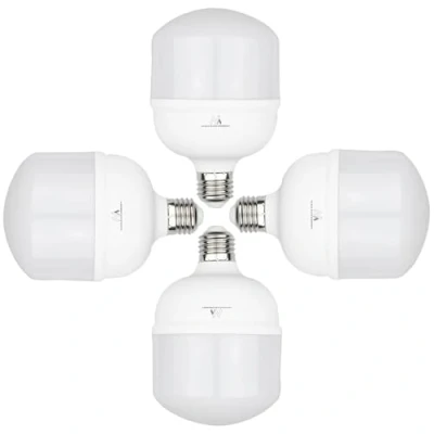 Imagen de Maclean MCE Pack de 4 Bombillas LED E27 Ángulo Luz 200 grados Alto Rendimiento Ultrabrillante (4x 28W, Blanco Frío)