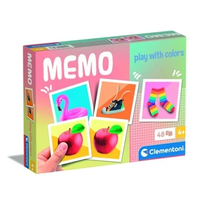Imagen de Clementoni Educational Game Memo Pocket Play with Colours 48 Tiles For Children 3 5 Years, Flash Card Games, Learning Logical Thinking, 2 Players, Gift Boy/Girl, Made In Italy, 18317