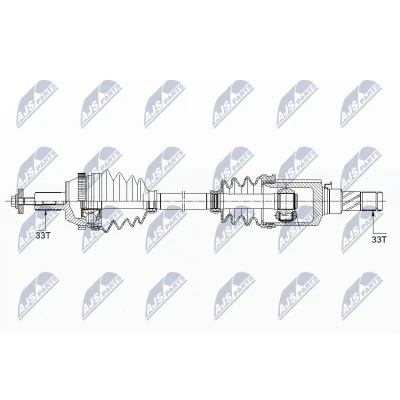 Imagen de Semi eje NTY NPW ME 122