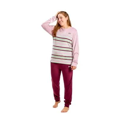 Imagen de Pijama Mujer Terciopelo Manga Larga MU5. Invierno, Pijamas Largo, Mujer, Ropa para Estar en casa