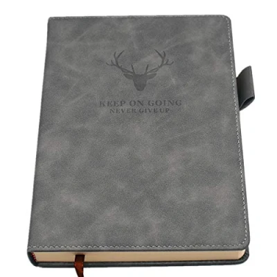 Imagen de Earning Power Cuaderno con rayas A5 Cuadernos ejecutivos de tapa dura papel grueso primera calidad, diario forro universitario, 8,3 &quot;x 5,7&quot;, 360 páginas