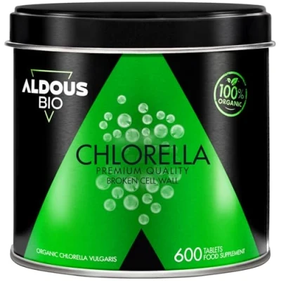 Imagen de 500 Comprimidos de Pura Chlorella Ecologica 1500mg por Dosis Pared Celular Rota Saciante 100% Natural DETOX Proteina Vegana Clorofila Aumenta Energía Libre Plástico