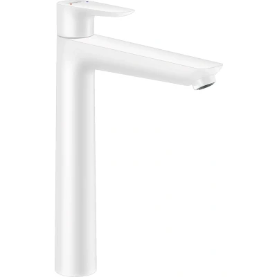 Imagen de hansgrohe Talis E Grifo monomando de lavabo 240 con vaciador automático, blanco mate, 71716700