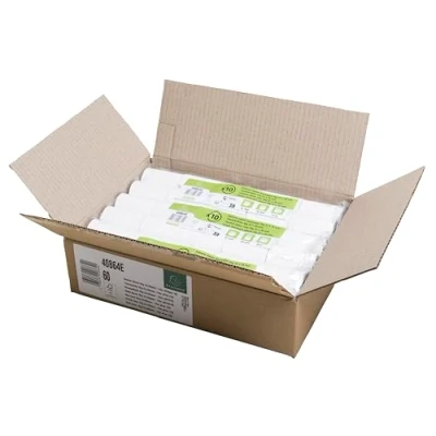 Imagen de Exacompta Ref. 40864E Caja de 60 bobinas para tarjetas bancarias, 57 x 35 mm, 14 m, 1 pliegue térmico 55 g/m2, sin fenol, color blanco